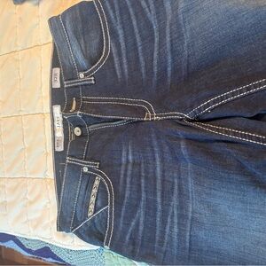 BKE Dark Blue Straight Leg Jeans
